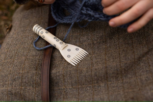 Peine de Hueso de Búfalo de Alta Calidad, Peine de Cuerno de Vaca para el Cuidado del Cabello, Dientes Finos y Anchos, Bien Pulido, Estilo Animal - Product Image 2