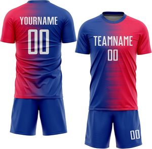 Ensemble de maillots de football OEM en polyester 100% respirant à séchage rapide pour hommes, uniforme de football de l'équipe avec logo personnalisé et manches courtes - Product Image 3