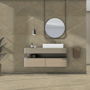 Gạch lát nền tường men bóng giả đá cẩm thạch màu xám nhạt kích thước 600*1200mm, kiểu hiện đại, dùng cho nội thất, trần nhà, căn hộ. - Product Image 6