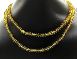 Cuentas Facetadas de Cuarzo Miel Natural para la Elaboración de Joyería Fina, Collar de Piedras Preciosas - Product Image 4