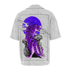 Vente en gros Chemisier ample décontracté en coton/polyester pour hommes et femmes Chemise boutonnée surdimensionnée avec logo personnalisé disponible - Product Image 2