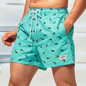 Femmes hommes décontracté séchage rapide coupe-vent respirant été Baseball Shorts taille élastique couleur unie imprimé 100% Polyester - Product Image 4