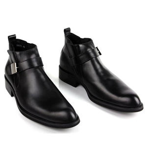 Bottines élégantes en cuir de vachette pleine fleur avec doublure respirante et résistantes à l'usure pour le quotidien, les trajets et les activités de plein air - Product Image 3