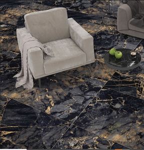 Noir français 600X1200mm carreaux polis haute qualité de qualité supérieure meilleur design moderne de qualité AAA pour la fonction de brique réfractaire de mur de sol de villa - Product Image 4