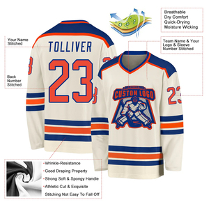 Maillot de hockey sur glace personnalisé de haute qualité 100% respirant pour hommes avec le meilleur service OEM - Product Image 3