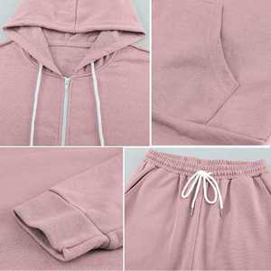 Chándal Deportivo con Cremallera para Mujer, Ropa de Exterior Cómoda y Pesada, Traje de Dos Piezas, Chándal Urbano Completo con Cremallera para Mujer - Product Image 2