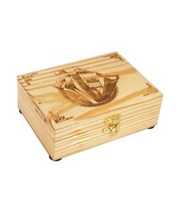 Caja de joyería tallada a mano con grabado de urna de madera hecha a mano para mujer y hombre | Cajas decorativas | Almacenamiento y organizador (Hardware) - Product Image 1