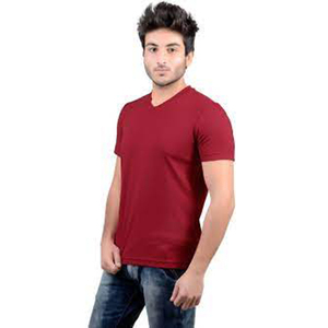 <b>Men's</b> T-Shirts V-neck Short Sleeve Slim Fit Anti-Wrinkle <b>Animal</b> Print Dobby Fabric Silk/Cotton High Quality Export Goods - Product Image 1