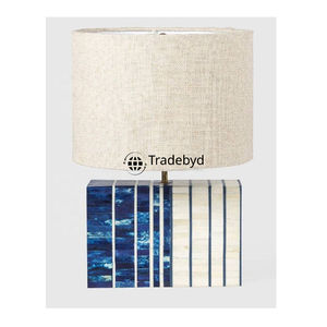 Lámpara de Mesa Moderna Hecha a Mano con Incrustaciones de Hueso, E26 AC, con Iluminación LED para Decoración de Dormitorio, Tradebyd - Product Image 2