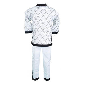 Uniformes de Taekwondo de Manga Larga 100% Algodón, Venta al por Mayor, Unisex para Adultos, Secado Rápido, Transpirable, Colores Personalizados - Product Image 2