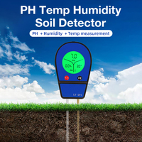 Nouveautés Vente en gros Analyseur numérique de sol 3 en 1 pour la température, l'humidité et le pH du sol, Moniteur de sol pour l'entretien des plantes, pour jardin et ferme