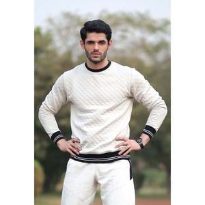 KIATE Winter Crew Neck Pullover Sweatshirt XS-XL Anti-Wrinkle Anti-Shrink Solid Pattern <b>Printed</b> Hoodie Knitted Fabric Plain Dye - Product Image 5