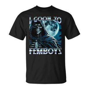 T-shirt Certificata Gooner Brainrot Meme - Maglietta Promozionale I Goon to Femboys Edging - Product Image 1