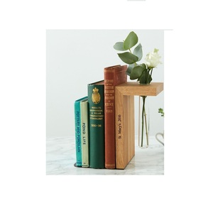 ที่ตั้งหนังสือทรงสี่เหลี่ยมและไม้สไตล์โบราณสำหรับพกพาชั้นวางหนังสือไม้มะม่วงที่จัดของในบ้านและสำนักงาน - Product Image 3