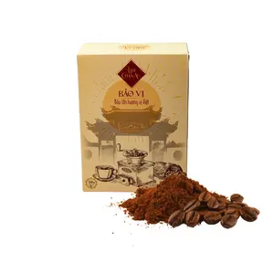 批发黑咖啡粉来自Bao Vi品牌使用开水定制包装服务越南工厂制造