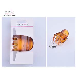 Clip à cheveux 24u/c en tailles 5cm et 13cm, en acétate de plastique, matériau acrylique - Product Image 1