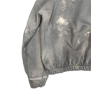 Cordes personnalisées taille XS polaire sweat à capuche d'hiver en détresse Vintage délavé à l'acide conception broderie bouffée impression ODM à capuche solide - Product Image 5