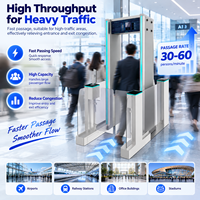 Tourniquet de sécurité avec détection de métaux par IA, reconnaissance faciale, RFID, QR, empreintes digitales, contrôle d'accès intégré, fabricant OEM ODM