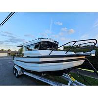Bateau en aluminium Gospel 25 pieds/7,5 m, bateau de pêche en aluminium soudé facile à construire, à vendre avec certification CE, fourni directement par l'usine