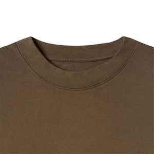 เสื้อยืดโอเวอร์ไซส์ทรงหลวมสไตล์วินเทจผ้าฝ้ายแท้ 100% คุณภาพสูงสำหรับผู้ชาย ออกแบบเองได้ เสื้อยืดโอเวอร์ไซส์ผ้าฝ้ายแท้ 100% ล้างสีแบบ Acid Wash - Product Image 4