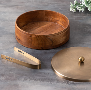 กล่องข้าวหม้อไฟทำจากไม้และโลหะทำให้อาหารอุ่นและสดใหม่เครื่องครัวสำหรับบ้านห้องครัวร้านอาหารออกแบบได้ตามที่ต้องการ - Product Image 2