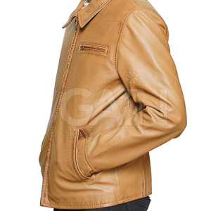 แจ็กเก็ตหนังสำหรับผู้ชายใส่สบาย, เสื้อแจ็คเก็ตหนังสำหรับฤดูหนาว - Product Image 5