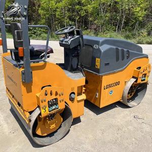 Mini-compacteur routier d'occasion Lonking LG5033DD, poids de travail 3 tonnes, compacteur vibrant à double tambour, marque chinoise originale, petit compacteur - Product Image 2