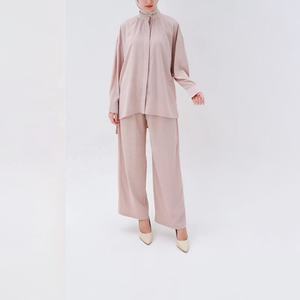 Survêtement de sport décontracté en polaire pour femmes musulmanes, grandes tailles, polyester/coton, respirant, léger, vêtements de sport modestes - Product Image 2