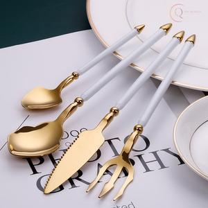 Ensemble de couverts en acier inoxydable de qualité supérieure pour la salle à manger, le service et les fêtes |   Ensemble de couverts cuillère, fourchette et couteau écologiques modernes pour la table - Product Image 1