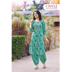 Conjunto de dos piezas de diseño moderno, ropa de mujer, pantalones de pierna de rayón estampados, pijamas para mujer, conjuntos de dos piezas - Product Image 1