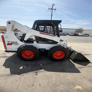 Minicargadora Bobcat S650 de segunda mano, 74HP, diésel, con elevación vertical hidráulica, equipo de construcción. - Product Image 1