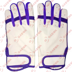 Guantes de bateo de béisbol de cuero para jóvenes y adultos con logotipo personalizado Últimos guantes de posición de campo de puño corto para uso en exteriores - Product Image 2