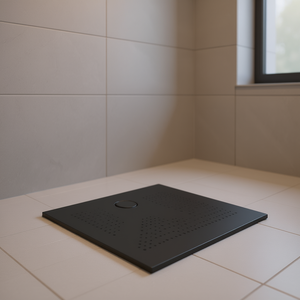 Receveur de douche Denver 90x90 cm NOIR MAT, Fournitures pour salle de bain et toilettes H3 I Den - Product Image 3