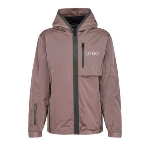 Trending Winter Custom Logo Waterproof Memory Fabric Sheep Skin Zip Hooded Breathable Quick Dry Outdoor Work Jackets Windbreaker - Product Image 1