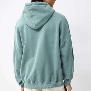 Sweat à capuche double couche lourd personnalisé pour hommes 400 GSM Boxy coton polaire brodé hiver Street wear sweat à capuche vente en gros - Product Image 6