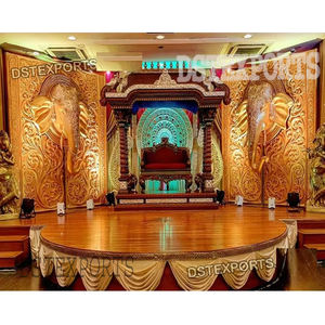 Configuración de escenario de Boda del sur de la India Configuración de escenario Grande para bodas del Sur Fabricante de etapas de boda india - Product Image 1