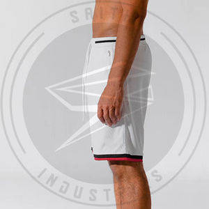 OEM <b>Men's</b> High Quality Beach Streetwear Comfort <b>Shorts</b> Elastic Waistband Custom Logo Print Anti-Wrinkle Knitted Solid Design - Product Image 3