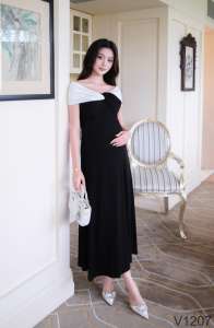 Vestido de Maternidad de Verano de Alta Calidad V1207 Vietnam ODM, Manga Corta, Absorbente de Sudor, Tejido Suave y Cómodo, Antiencogimiento - Product Image 3