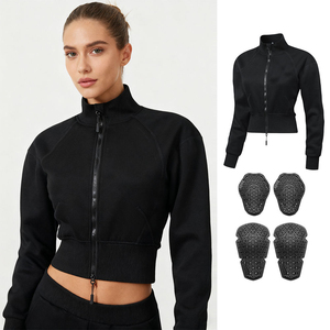 Mesh Motorcycle Jackets Women's <b>Padded</b> Motorcycle Shirt with Soft Armor Protective Gear Chest <b>Shoulder</b> Protection - Product Image 1