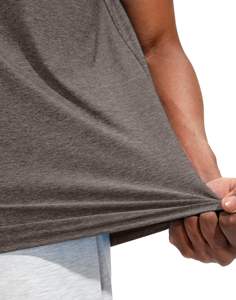 T-shirts pour hommes grande taille en coton col rond à manches courtes coupe ample t-shirt décontracté couleur unie haut confortable vêtements de mode de tous les jours - Product Image 6