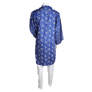 Traje de dos piezas estampado para mujer - Azul - Product Image 4