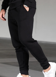 Chándal con capucha y joggers para hombre con logotipo personalizado de alta exigencia, conjunto de 2 piezas, chándal Unisex de lana para gimnasio, activa y ropa de calle - Product Image 4