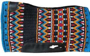 Tapis de selle durables de style occidental fabriqués à la main avec feutre de laine solide pour chevaux de ranch et de travail - Product Image 3