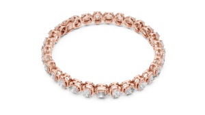 Bracelet et jonc tendance pour femme en or massif 18 carats plaqué rhodium avec diamants naturels de coupe ovale certifiés IGI VDS - Product Image 4