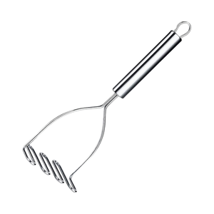Efficient Metal Potato Masher with Sturdy Handle for Mashing Potatoes and Soft Vegetables Without Clumps or Effort - Product Image 5