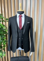 Nouveaux Costumes d'affaires formels confortables pour hommes, grandes tailles, de marques turques, infroissables, croisés, sur mesure