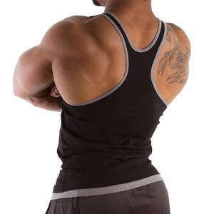 OEM personalizado de alta calidad 100% poliéster gimnasio camiseta sin mangas para los hombres XL tamaño verano entrenamiento Stringer culturismo estilo algodón gimnasio Top - Product Image 2