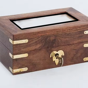 9.5x5 pouces en bois massif drapeau vitrine murale cadre rustique avec revêtement UV peint boîte et étui pour la décoration de la maison - Product Image 1