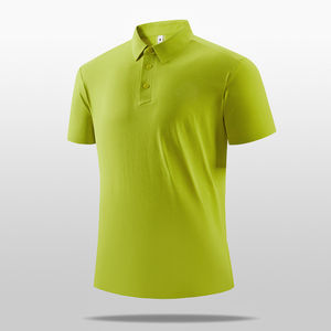 Fourniture en gros en vrac d'usine OEM T-shirts polo pour hommes 100% coton à manches courtes anti-rides Logo personnalisé T-shirt polo pour hommes - Product Image 4