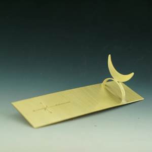 Customized Shape Simple Design Brass <b>Incense</b> <b>Stick</b> <b>Holder</b> Modern Stoneware Palo Santo <b>Incense</b> Burner <b>Holder</b> Round Shape - Product Image 3
